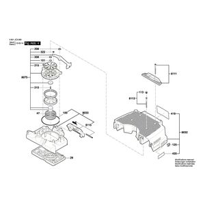 Запчасти для универсального пылесоса Bosch GAS 35 L SFC 230 V 3601JC3000, деталировка 4