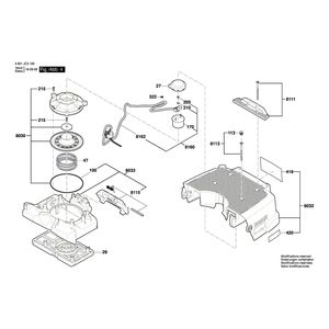 Запчасти для универсального пылесоса Bosch GAS 35 M AFC 230 V 3601JC3100, деталировка 4