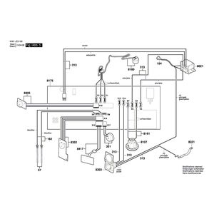 Запчасти для универсального пылесоса Bosch GAS 35 M AFC 230 V 3601JC3100, деталировка 5
