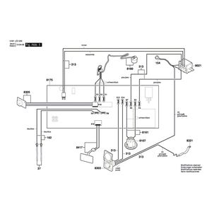 Запчасти для универсального пылесоса Bosch GAS 35 L AFC 230 V 3601JC3200, деталировка 5