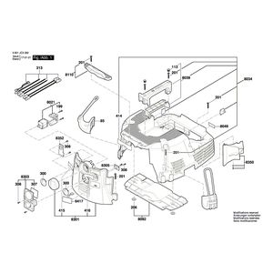 Запчасти для универсального пылесоса Bosch GAS 55 M AFC 230 V 3601JC3300, деталировка 1