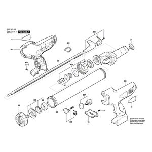 Запчасти для клеевого пистолета Bosch GCG 18V-600 18 V 3601JC4000