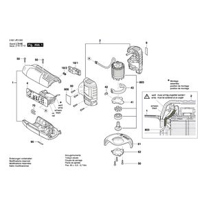 Запчасти для аккумуляторной шлифмашины Bosch GWS 10,8 V-EC 220 V 3601JF2000