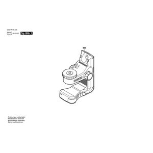 Запчасти для монтажного инструмента Bosch BM 1 3601K15A00, деталировка 1