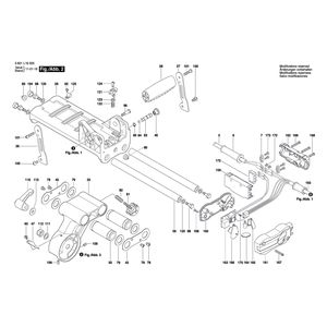 Запчасти для торцевочной тяговой пилы Bosch GCM 8 S 230 V 3601L16000, деталировка 2