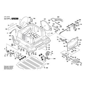 Запчасти для настольной циркулярной пилы Bosch GTS 10 230 V 3601L30200, деталировка 3