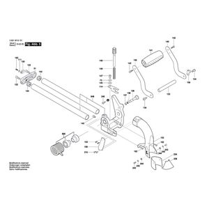 Запчасти для торцевочной тяговой пилы Bosch GCM 8 SJL 230 V 3601M19101, деталировка 5