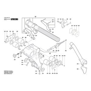 Запчасти для торцевочной тяговой пилы Bosch GCM 8 SJL 230 V 3601M19101, деталировка 6