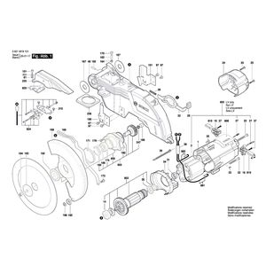 Запчасти для торцевочной тяговой пилы Bosch GCM 8 SJL 230 V 3601M19101