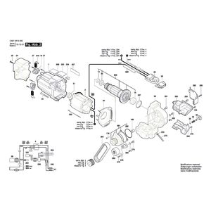 Запчасти для торцевочной тяговой пилы Bosch GCM 8 SDE 230 V 3601M19200, деталировка 2