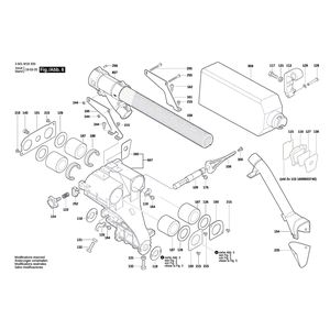 Запчасти для торцевочной тяговой пилы Bosch GCM 8 SDE 230 V 3601M19200, деталировка 6