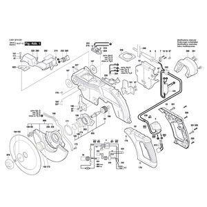 Запчасти для торцевочной тяговой пилы Bosch GCM 8 SDE 230 V 3601M19201