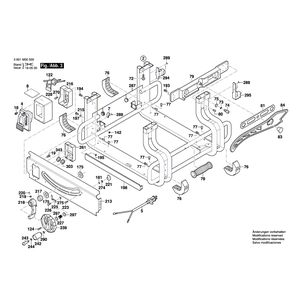Запчасти для настольной циркулярной пилы Bosch GTS 10 J 230 V 3601M30500, деталировка 3
