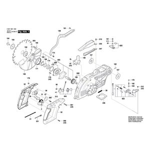 Запчасти для торцевочной пилы Bosch GCM 18V-216 18 V 3601M41000