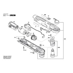 Запчасти для универсального мультиинструмента Bosch UniversalMulti 12 12 V 3603A03000