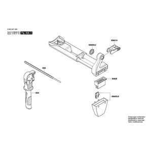 Запчасти для ударной дрели Bosch PSB 500 RE 230 V 3603A27002, деталировка 2