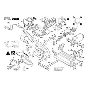 Запчасти для ручной циркуляной пилы Bosch PKS 54 230 V 3603C30001