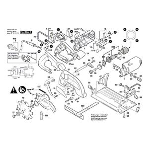 Запчасти для ручной циркуляной пилы Bosch PKS 54 CE 230 V 3603C30701