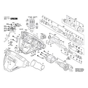 Запчасти для перфоратора Bosch PBH 2000 RE 230 V 3603C44320