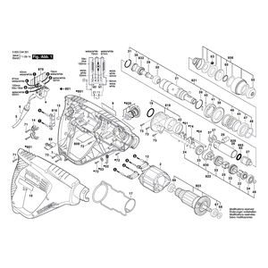 Запчасти для перфоратора Bosch PBH 2500 SRE 230 V 3603C44420
