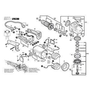 Запчасти для угловой шлифмашины Bosch PWS 20-230 J 230 V 3603C59V00