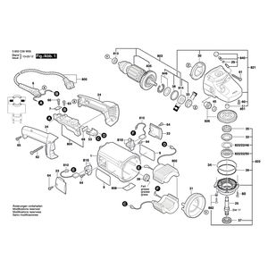 Запчасти для угловой шлифмашины Bosch PWS 1900 230 V 3603C59W06