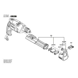 Запчасти для ударной дрели Bosch PSB 650 RA 230 V 3603C85700, деталировка 2