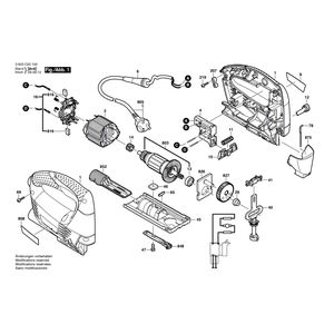 Запчасти для электролобзика Bosch PST 680 E 230 V 3603C92100, деталировка 1
