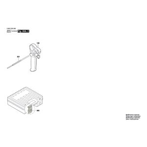 Запчасти для перфоратора Bosch PBH 2900 FRE 230 V 3603C93100, деталировка 2
