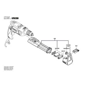 Запчасти для ударной дрели Bosch PSB 6000 RA 230 V 3603C97401, деталировка 2 Запчасти для ударной дрели Bosch PSB 6000 RA 230 V 3603C97401, деталировка 2