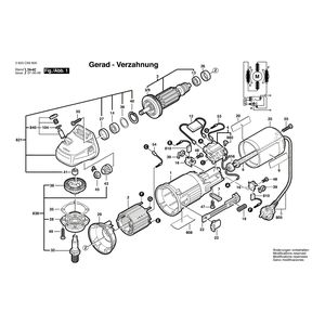 Запчасти для угловой шлифмашины Bosch PWS 7-125 230 V 3603C99800