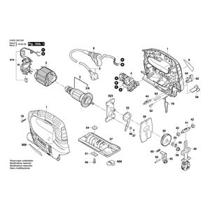 Запчасти для электролобзика Bosch PST 750 PE 230 V 3603CA0502