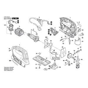 Запчасти для электролобзика Bosch PST 750 PEL 230 V 3603CA0601