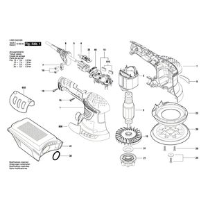 Запчасти для эксцентриковой шлифмашины Bosch PEX 300 AE 230 V 3603CA3000