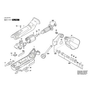 Запчасти для шлифовального ролика Bosch PRR 250 ES 230 V 3603CB5040
