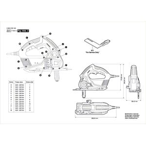 Запчасти для мульти-пилы Bosch AdvancedCut 50 230 V 3603CC8100, деталировка 2