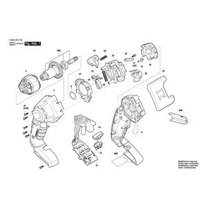 Запчасти для аккумуляторной сабельной пилы Bosch AdvancedCut 18 18 V 3603CD5100