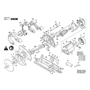 Запчасти для ручной циркуляной пилы Bosch PKS 66AF 230 V 3603E02000