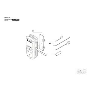 Запчасти для смотровой камеры Bosch PIC 90 12 V 3603F87000, деталировка 1