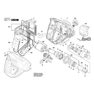 Запчасти для аккумуляторного отбойного молотка Bosch UNEO 14.4 V 3603J52001