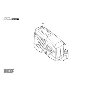 Запчасти для измерительной ленты Bosch PMB 300 L 3603K07000, деталировка 1