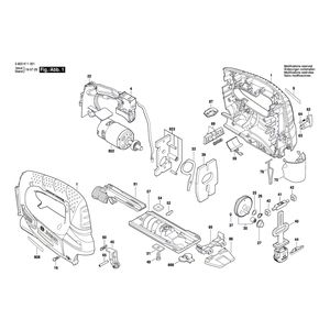 Запчасти для аккумуляторной лобзиковой пилы Bosch PST 18 LI 18 V 3603K11001
