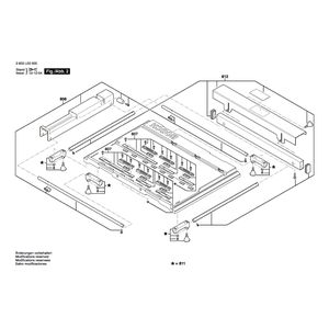 Запчасти для настольной циркулярной пилы Bosch PTS 10 230 V 3603L03000, деталировка 2
