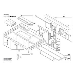 Запчасти для настольной циркулярной пилы Bosch PTS 10 230 V 3603L03000