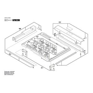 Запчасти для настольной циркулярной пилы Bosch PTS 10 230 V 3603L03200, деталировка 2