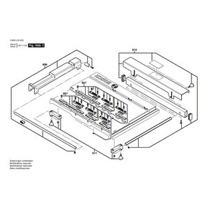 Запчасти для настольной циркулярной пилы Bosch PTS 10 230 V 3603L03202, деталировка 2
