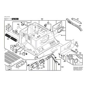 Запчасти для настольной циркулярной пилы Bosch PTS 10 230 V 3603L03202, деталировка 4