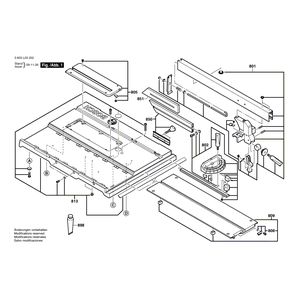 Запчасти для настольной циркулярной пилы Bosch PTS 10 230 V 3603L03202