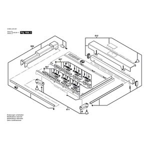 Запчасти для настольной циркулярной пилы Bosch PTS 10 230 V 3603L03231, деталировка 2