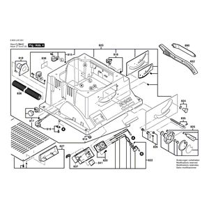 Запчасти для настольной циркулярной пилы Bosch PTS 10 230 V 3603L03231, деталировка 4